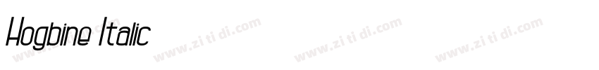 Hogbine Italic字体转换